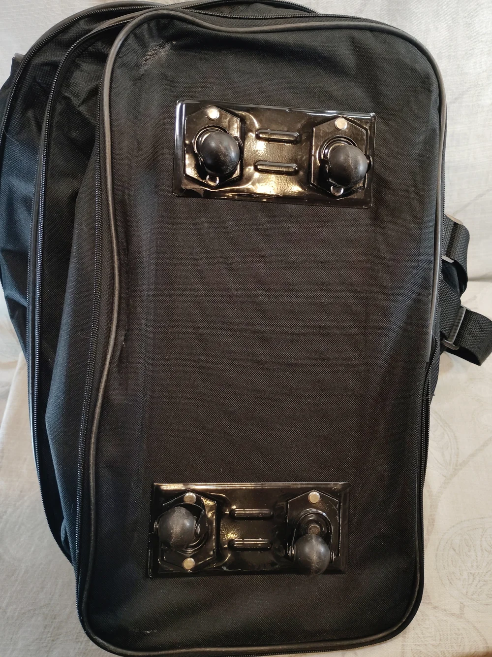 Mcllin Black Travel Rolling Expandable Tote/Carry On Bag